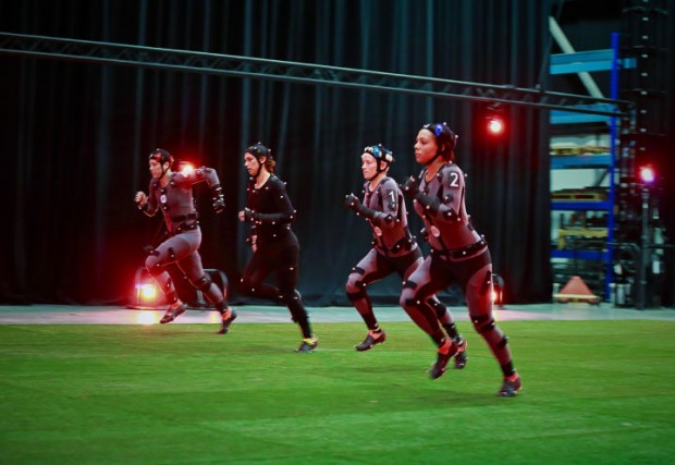 BURNABY, BC: APRIL 7, 2015 - The USA Women’s Soccer Team visits the EA MOCAP facility at EA Canada in Burnaby, BC April 7, 2015 in Vancouver, Canada.  Photo by Jeff Vinnick/EA