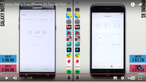 Dezavantajlı iPhone Hız Testinde Galaxy Note 7’i Yener Ama Dahası Var