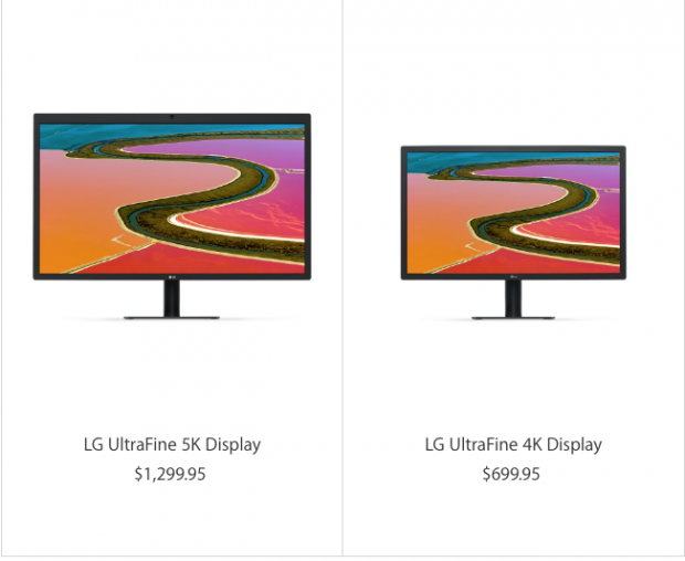 Apple 5K LG 27-inç UltraFine 5K ve 21.5-inç UltraFine 4K 