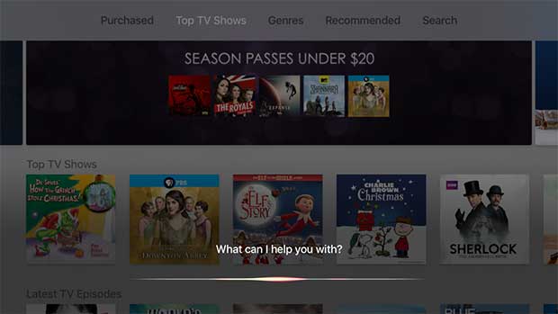 apple tv siri