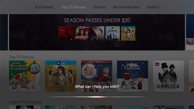 apple tv siri