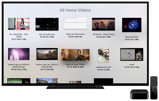 apple tv video kütüphanesi