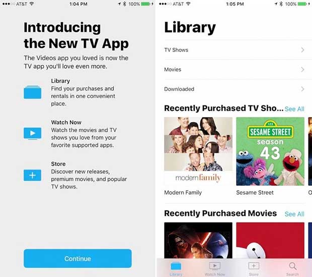 ios 10.2 beta tv uygulaması