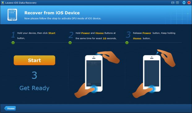 recover-from-device-start-dfu-mode iPhone Üzerinde Silinmiş Verileri Kolayca Kurtarın!