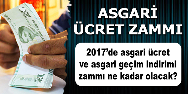 2017 Asgari Ücret, 1404 TL 6 Kuruş Oldu, 6.5 Milyon Kişiyi İlgilendiriyor!