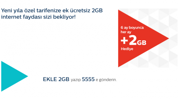 Türk Telekom'un Yeni Yıl Hediyesi, 2GB Mobil internet