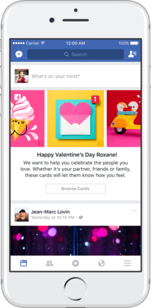 Facebook Sevgiler Günü Kartları 13 Şubat'ta Hizmetinizde!