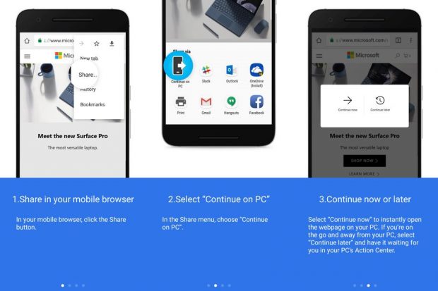 Windows 10 Preview Android Telefonu PC'ye Bağladı