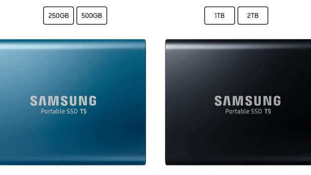 Kredi Kartı Boyutunda Samsung SSD T5 Taşınabilir Disk