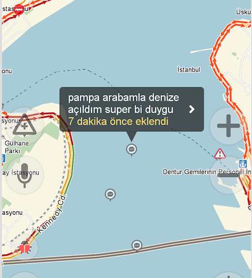 yandex navi yogun trafikten bunalan suruculerin matrak trafik yorumlari