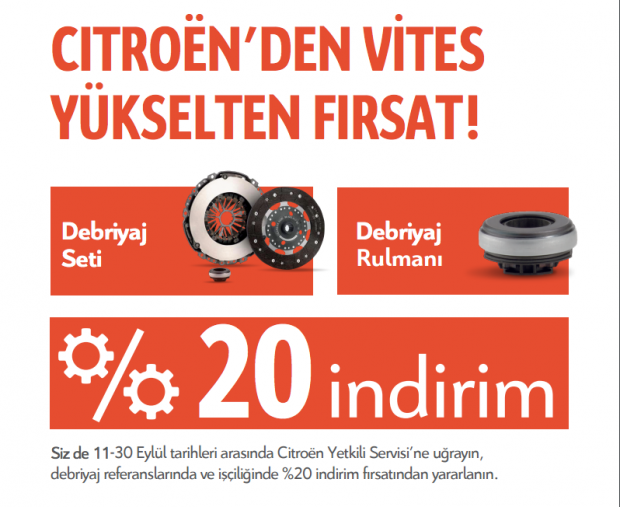 Citroen Servislerinde Yüzde 20 İNDİRİM