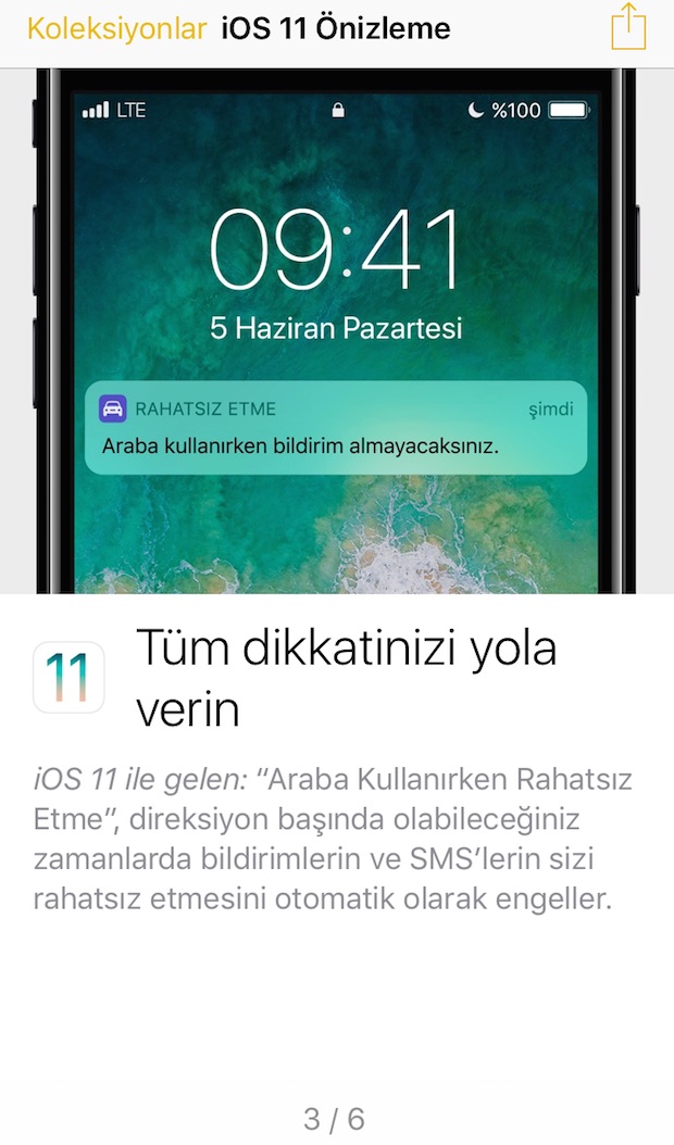 iOS 11 ile Gelen 6 Özellik, iOS 11 Özellik Önizlemesi