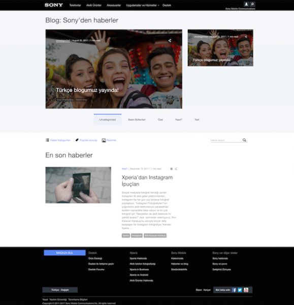 Sony Mobile Türkçe Blog