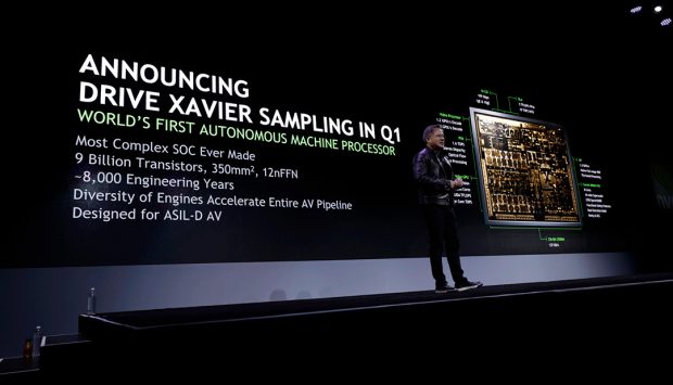 NVIDIA Xavier SOC, Otonom Araçlar için Sn'de 30 Trilyon İşlem Gücü