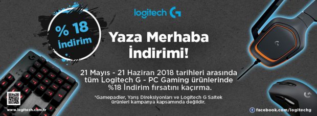 Logitech Yüzde 18 İNDİRİM