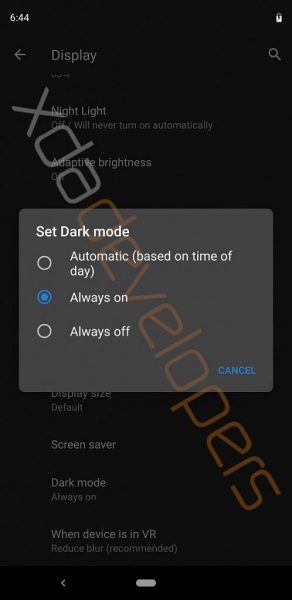 Android Q Karanlık Bir Tema ve Masaüstü Modu İçerebilir