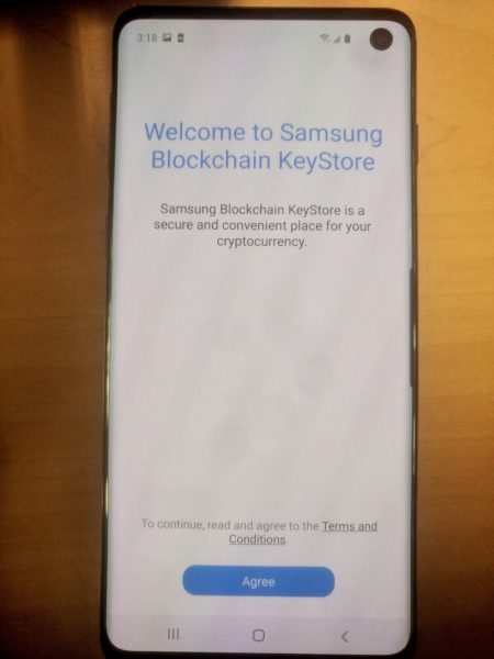 Samsung Galaxy S10 Kripto Para Cüzdanı