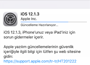 Apple iOS 12.1.3 Güncellemesini Yayınladı!