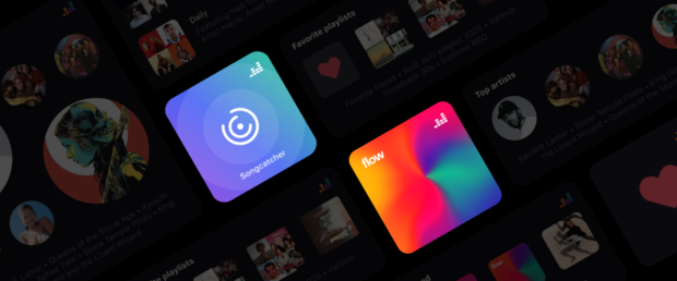 Deezer iOS14 için Songcatcher ve Flow