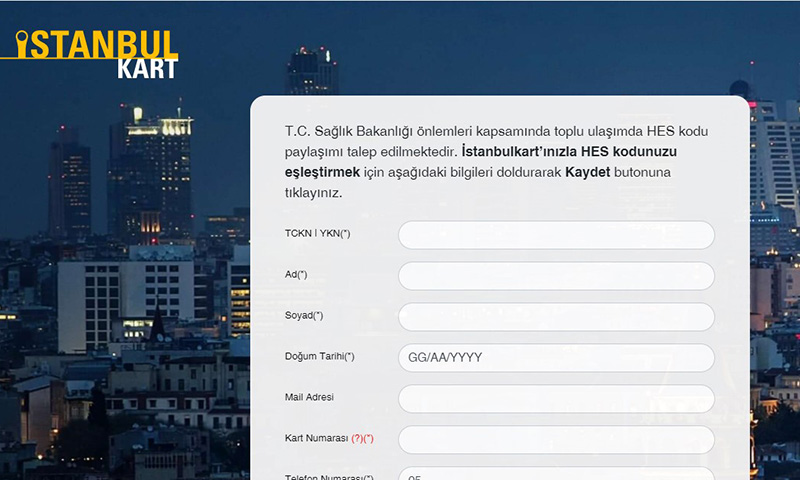 toplu tasima icin istanbulkart inizla hes kodunuzu nasil eslestirebilirsiniz