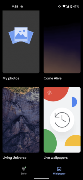 Google Fotoğraflar resimlerinizi Android'te canlı duvar kağıdı olarak ayarlama