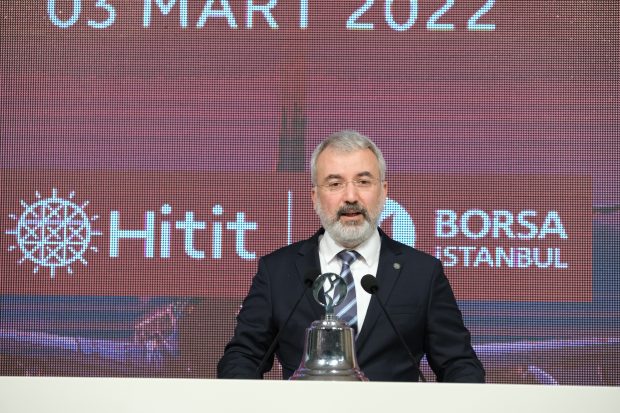 Gong töreninde konuşan Borsa İstanbul A.Ş. Genel Müdürü Korkmaz Ergun