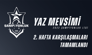 Şampiyonluk Ligi Yaz Mevsimi 2. Hafta Maçları Tamamlandı!
