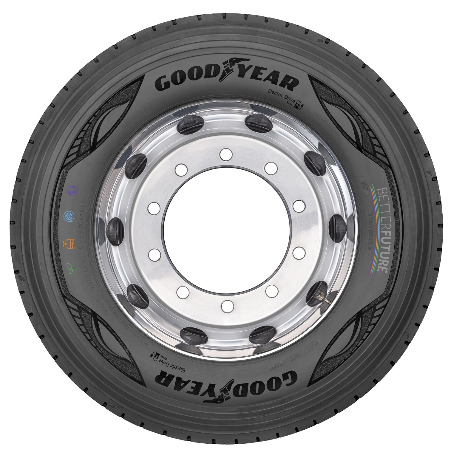 Goodyear'ın yüzde 63 sürdürülebilir malzemeden üretilmiş kamyon konsept ...