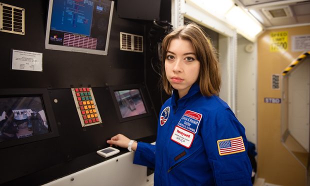 Mission Training for Team Inspiration on Day 4 of Week 1 of the Honeywell Leadership Challenge Academy (HLCA) at the U.S. Space and Rocket Center (USSRC) in Huntsville, Ala. on Wednesday, Oct. 5, 2022.  Elfin Ucar, Turkey