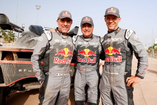 Stéphane Peterhansel, Carlos Sainz, Mattias Ekström