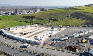 Koruma Hatay Kırıkhan’da konteyner ve çadır kent kuruyor