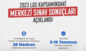 2023 LGS Kapsamındaki MERKEZİ SINAV SONUÇLARI Açıklandı!
