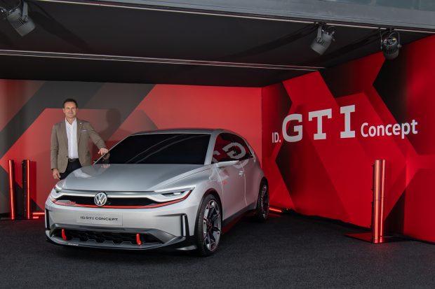 Thomas Schäfer, CEO Volkswagen Brand and the new ID. GTI Concept.