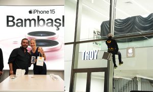 Troy, iPhone 15 satışlarına Galataport’ta helikopterli etkinlikle başladı!