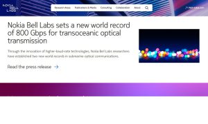 Nokia Bell Labs 800 Gbps’lik yeni bir dünya rekoru kırdı