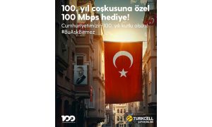 Turkcell’liler Cumhuriyet’in 100. yılını 100 Mbps fiber internetle kutladı