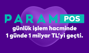 ParamPOS’un günlük işlem hacmi 1 milyar TL’yi geçti