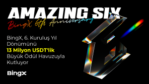 BingX, 6. Kuruluş Yıl Dönümünü 13 Milyon USDT’lik Büyük Ödül Havuzuyla Kutluyor