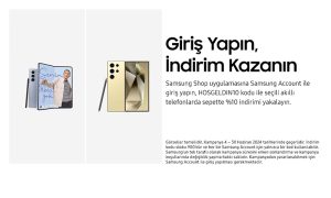 Samsung.com yenilendi! Giriş Yapanlar İndirim Kazanıyor!