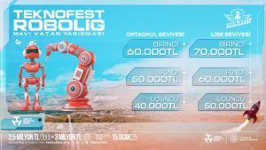 TEKNOFEST Robolig Mavi Vatan Yarışması Başvuruları Devam Ediyor!