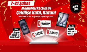 MediaMarkt CLUB ile alışveriş yaptıkça kazandıran çekiliş kampanyası başlıyor