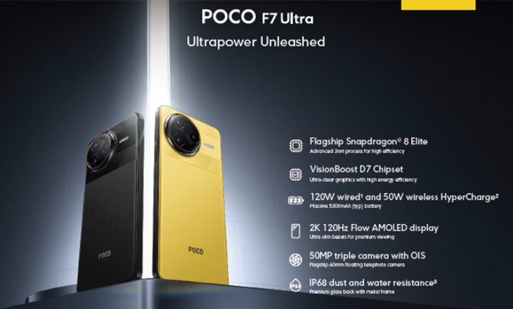 POCO, Singapur’da POCO F7 Ultra ve POCO F7 Pro’yu tanıttı