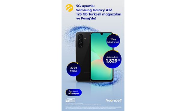 Türkiye’de üretilen 5G destekli Samsung Galaxy A26 (128GB) Turkcell’de