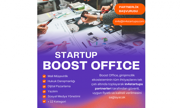 Girişimciler ve hizmet sağlayıcılar in4startups Boost Office’te Buluşuyor
