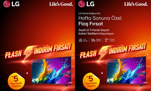 Seçili LG TV’lerde Sadece Online Mağazaya Özel Hafta Sonu İndirimi 