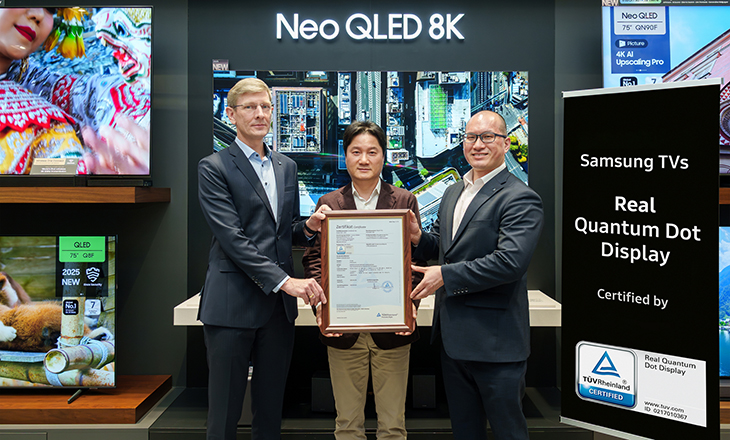 Samsung QLED TV’lere TÜV Rheinland’dan ‘Gerçek Quantum Dot Ekran’ Sertifikası!
