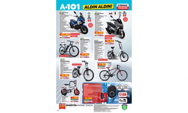 A101’de 3 Temmuz’dan İtibaren Alternatif Ulaşım Ürünleri Satışta