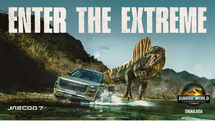 JAECOO, Jurassic World ile Sinemanın Yıldızı Oluyor!