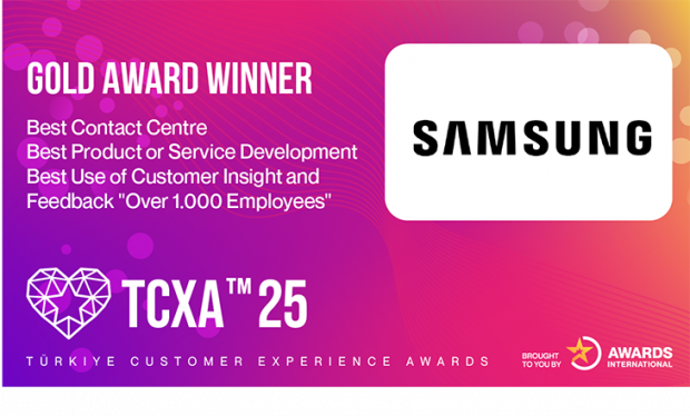Samsung’a Türkiye Müşteri Deneyimi Ödülleri (TCXA) 2025’ten 3 Altın Ödül!