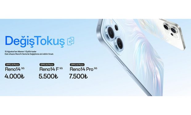 OPPO Reno14 Serisi “Değiş-Tokuş” Kampanyasıyla Türkiye’de